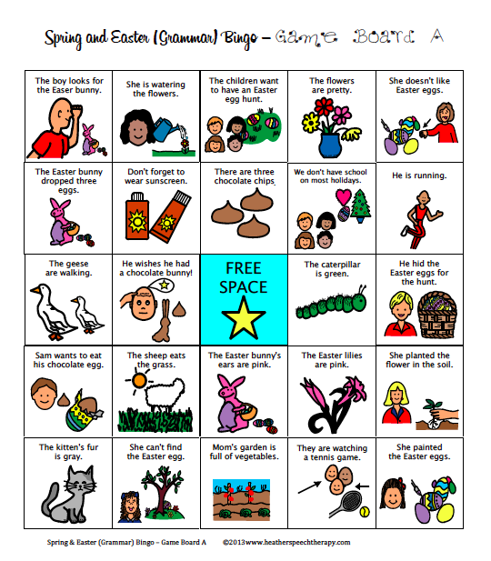 Free Spring And Easter Speech Therapy Materials!