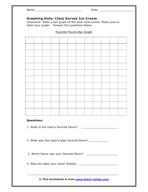 Graphing Data Worksheet The Best Worksheets Image Collection