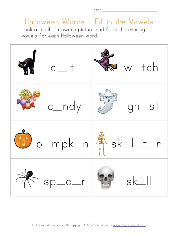 Halloween Activity Worksheets Kindergarten 217807