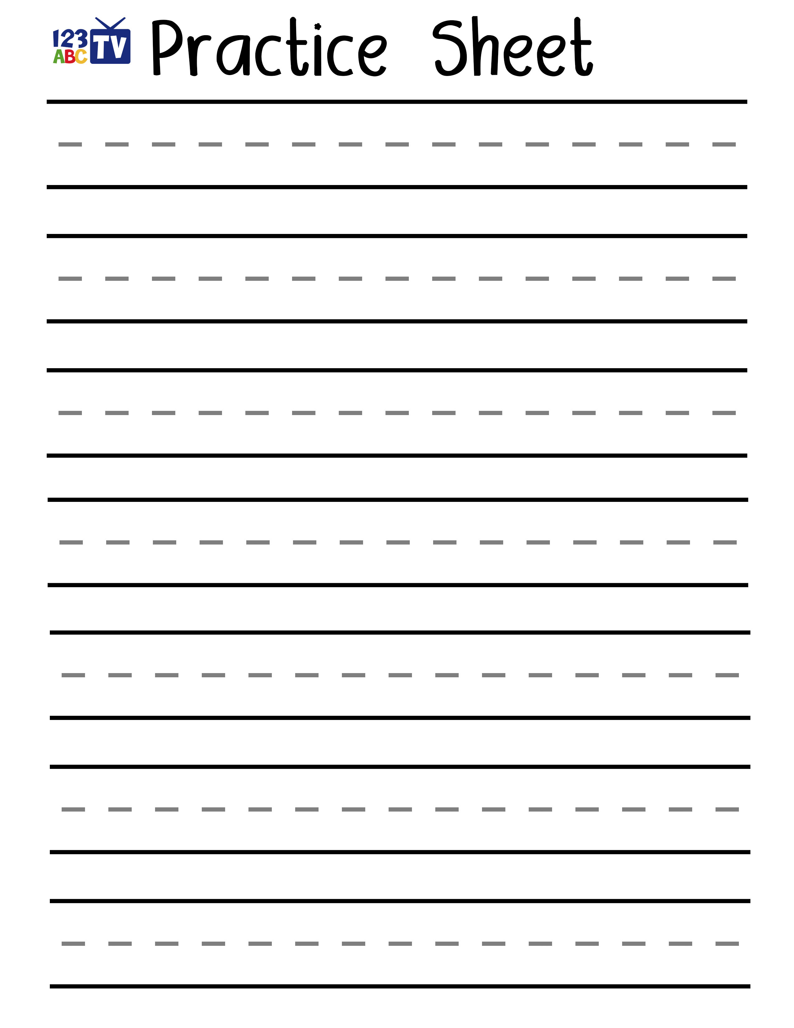 Handwriting Printing Practice Worksheets 33775