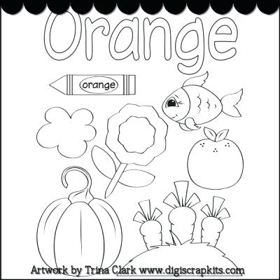 Kindergarten Color Orange Worksheets  468540