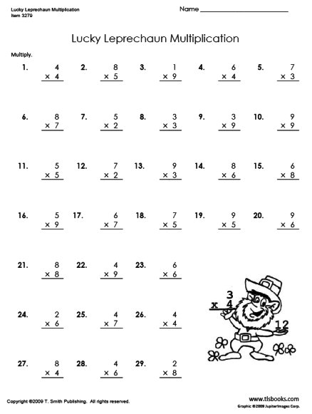 Kumon Multiplication Worksheets Free  945266