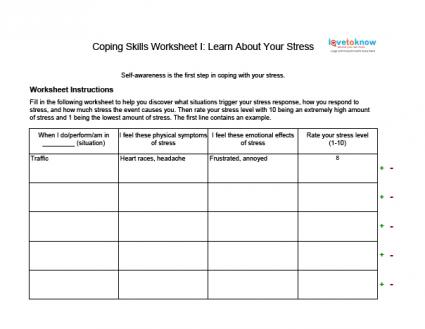 Life Management Skills Worksheets Worksheets For All