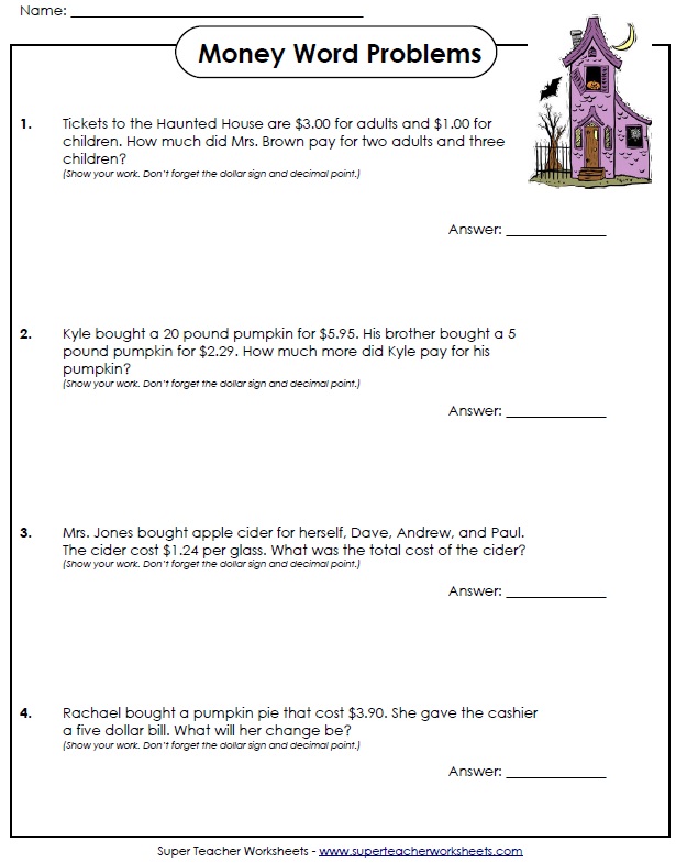 Math Halloween Worksheets 5th Grade 1132003