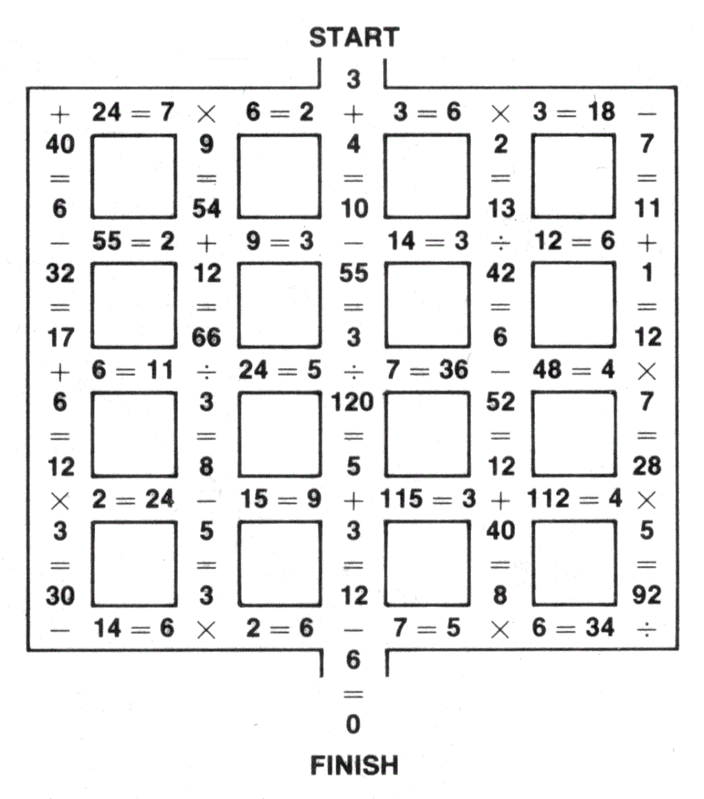 Math Maze Games Worksheets 1200554
