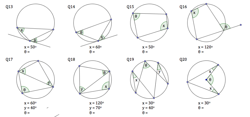 Math Worksheets Circle Proofs 1214025