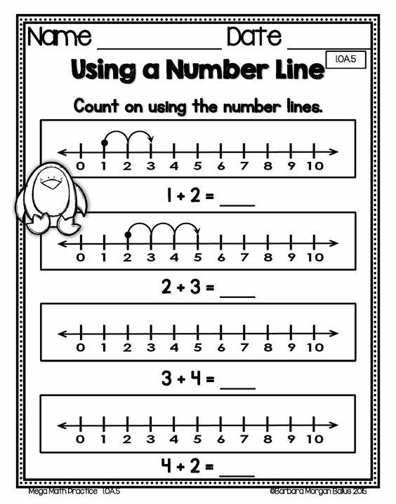 Math Worksheets For Grade 1 Number Line 1344383