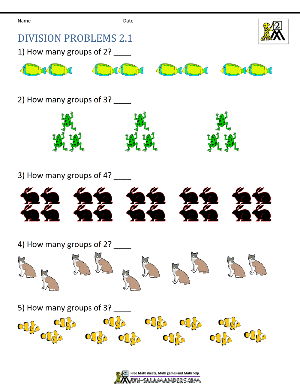 Math Worksheets Grade 2 Division 937291