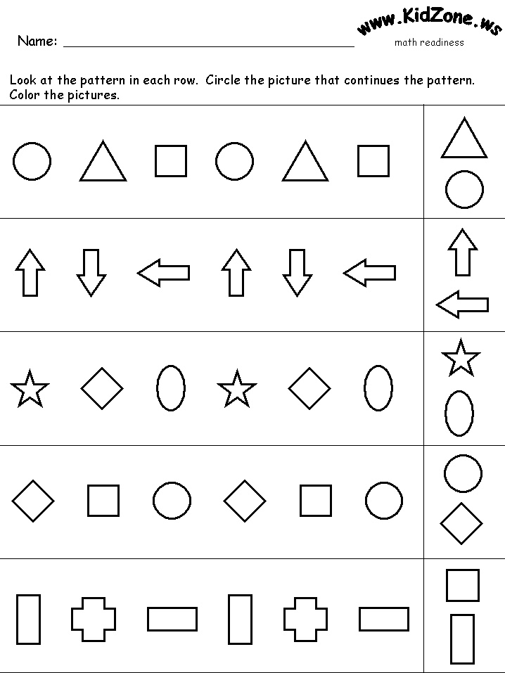Math Worksheets Grade 2 Patterning 493119