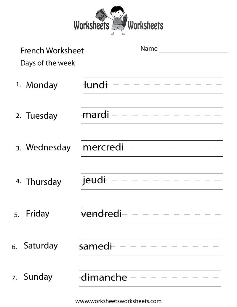 Math Worksheets In French For Grade 1 804795 | Free Worksheets Samples
