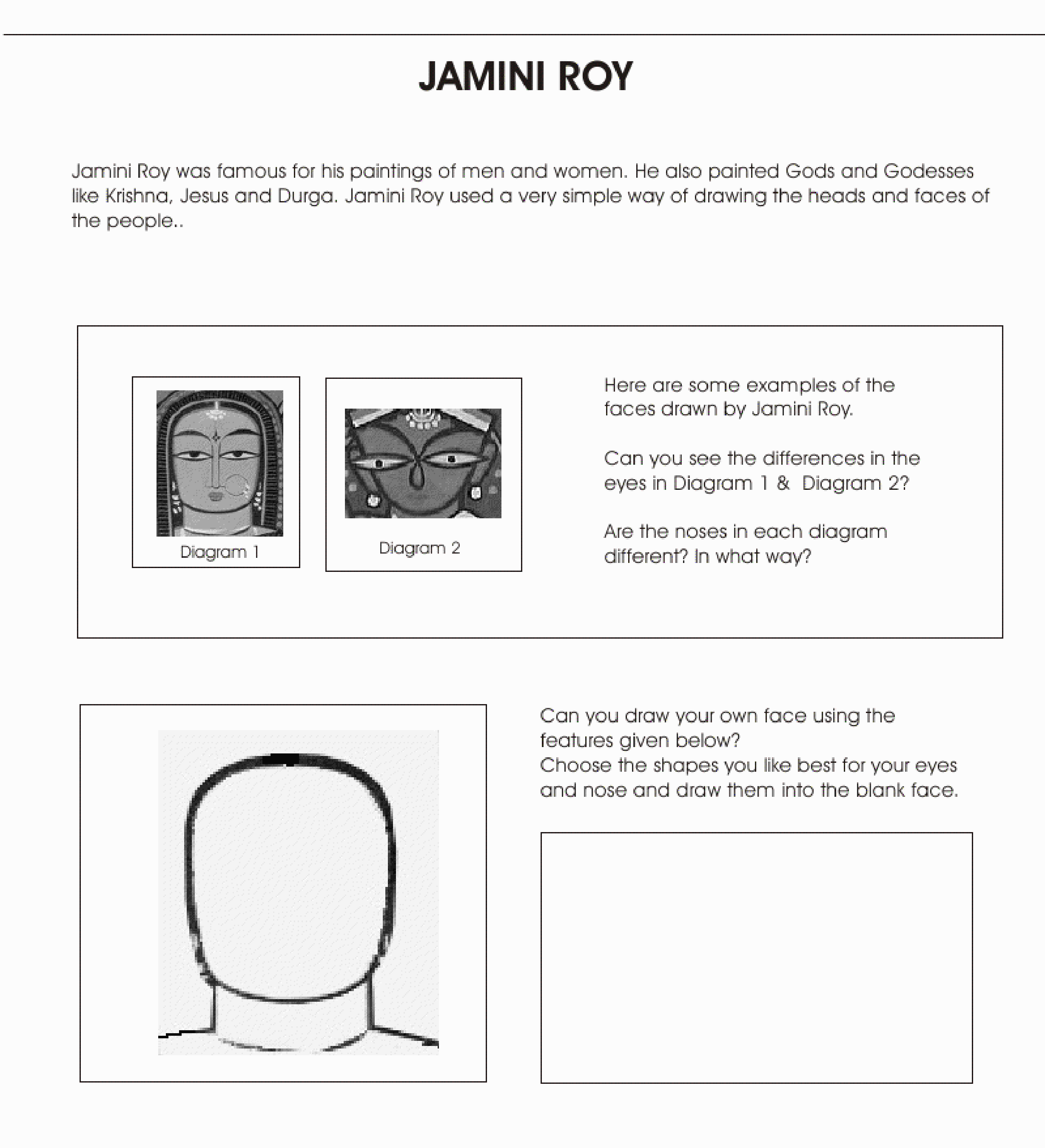 Middle School Art Worksheets 1123106