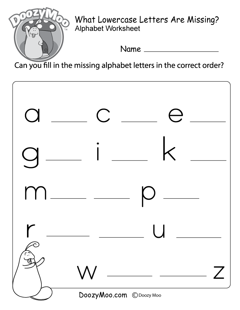 Missing alphabet worksheets for kindergarten 1085358 free worksheets