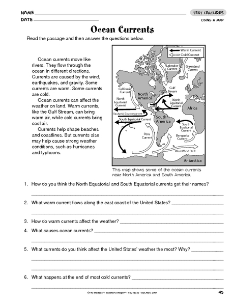 Ocean Current Worksheet The Best Worksheets Image Collection