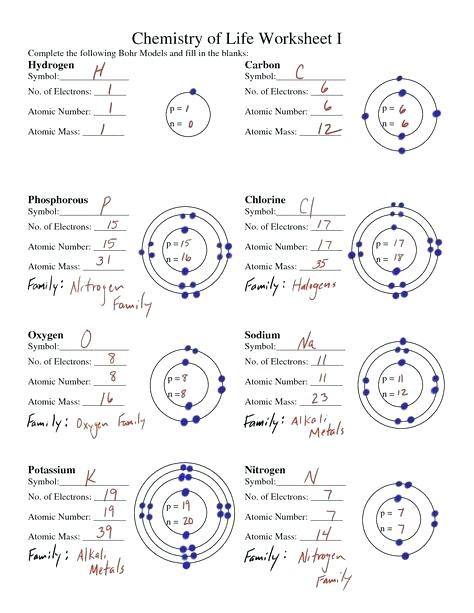 Periodic Table Basics Worksheet Answer Key