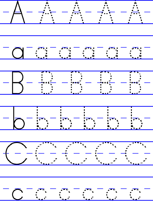 Pre Kindergarten Alphabet Tracing Worksheets 571328