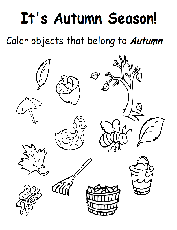 Preschool Autumn Worksheets 1411162