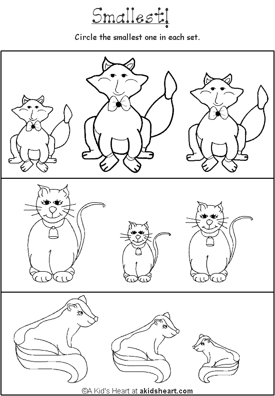 Preschool Printable Coloring Activity