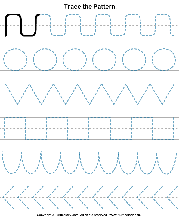 Preschool Tracing Patterns Worksheets 1064442