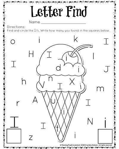 Preschool Worksheets For The Letter I 1229709