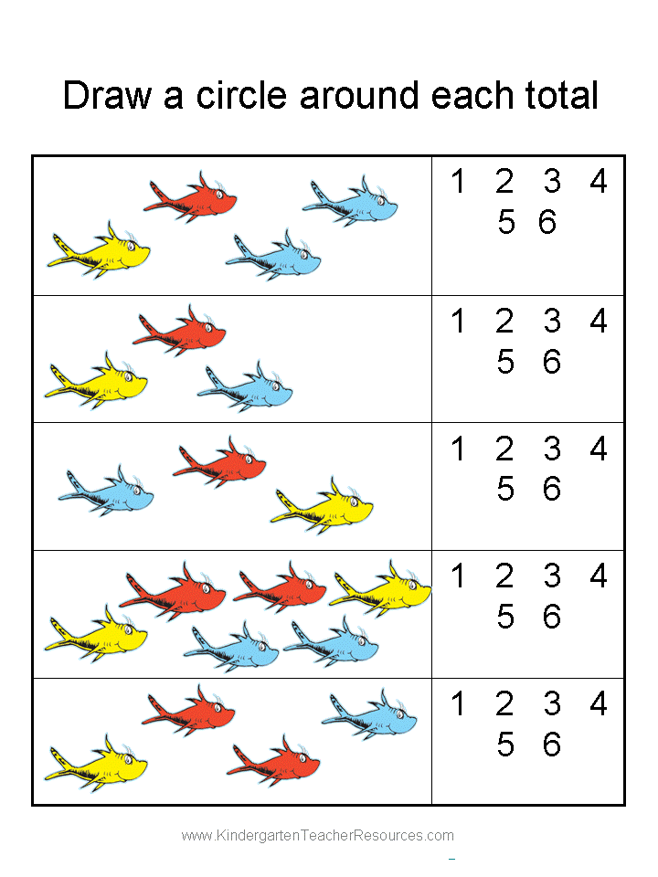Printable Math Worksheets For Kindergarten Free 865022