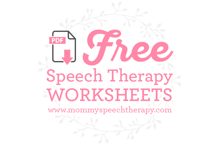 Speech Therapy Worksheets And Forms