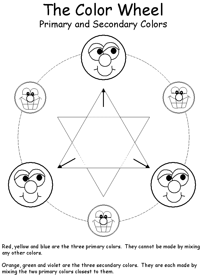 The Color Wheel Worksheet Bw Color Online 29695 | Free Worksheets Samples