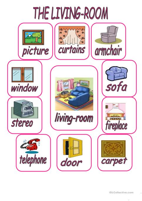 The Living Room Worksheet