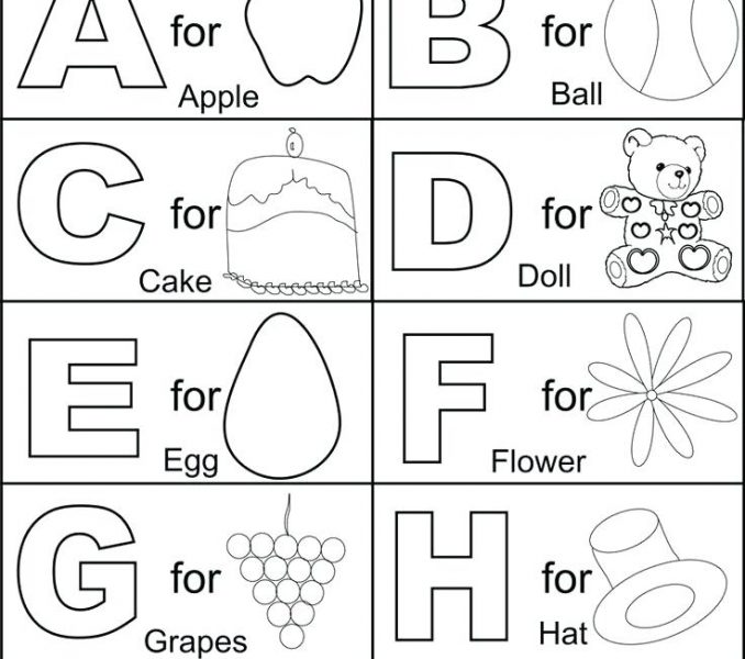 Worksheet Alphabet For Preschool 270563