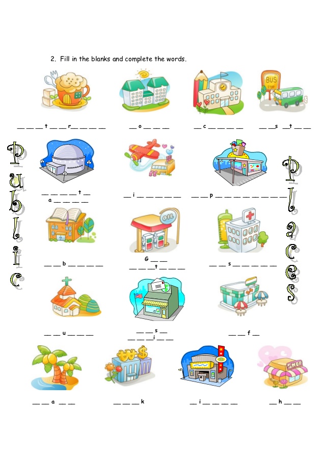 Worksheet Place In School 1148020