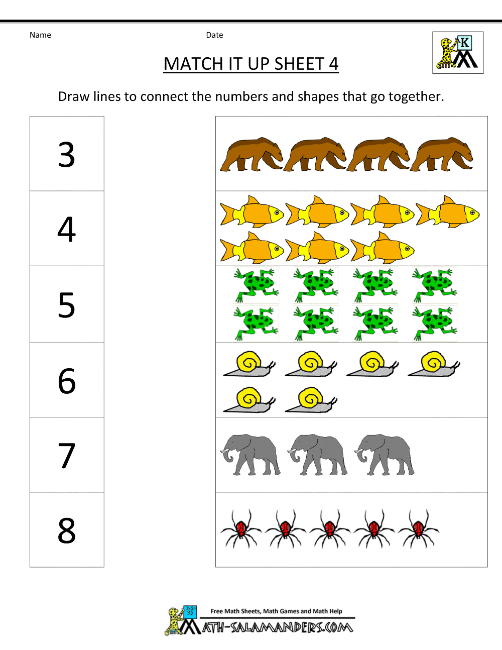 Worksheets For Kindergarten Of Maths 105652