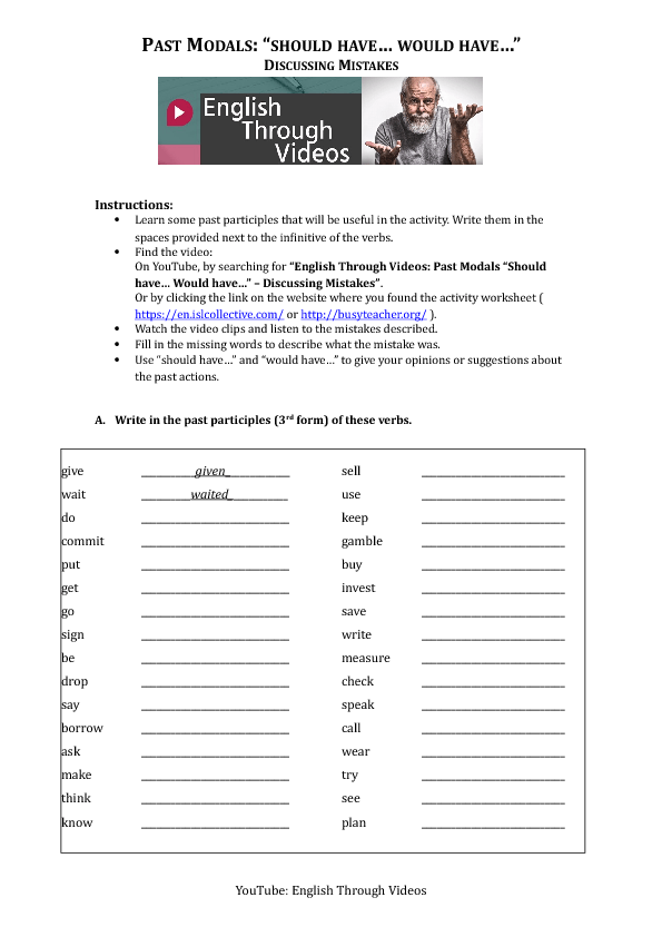 Could should worksheets. Past modals. Past modals Worksheets. Modals in the past Worksheet. Modals Worksheets.