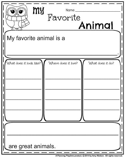 Writing Prompt Worksheets For 1st Grade