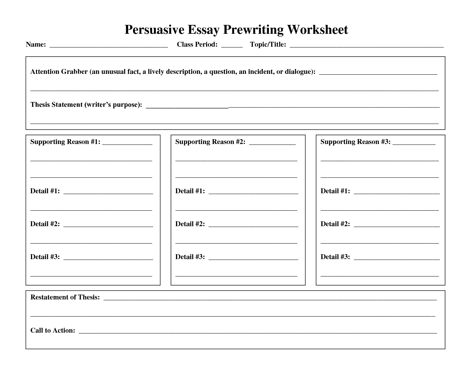 Writing Worksheets For Middle School Students 1395286