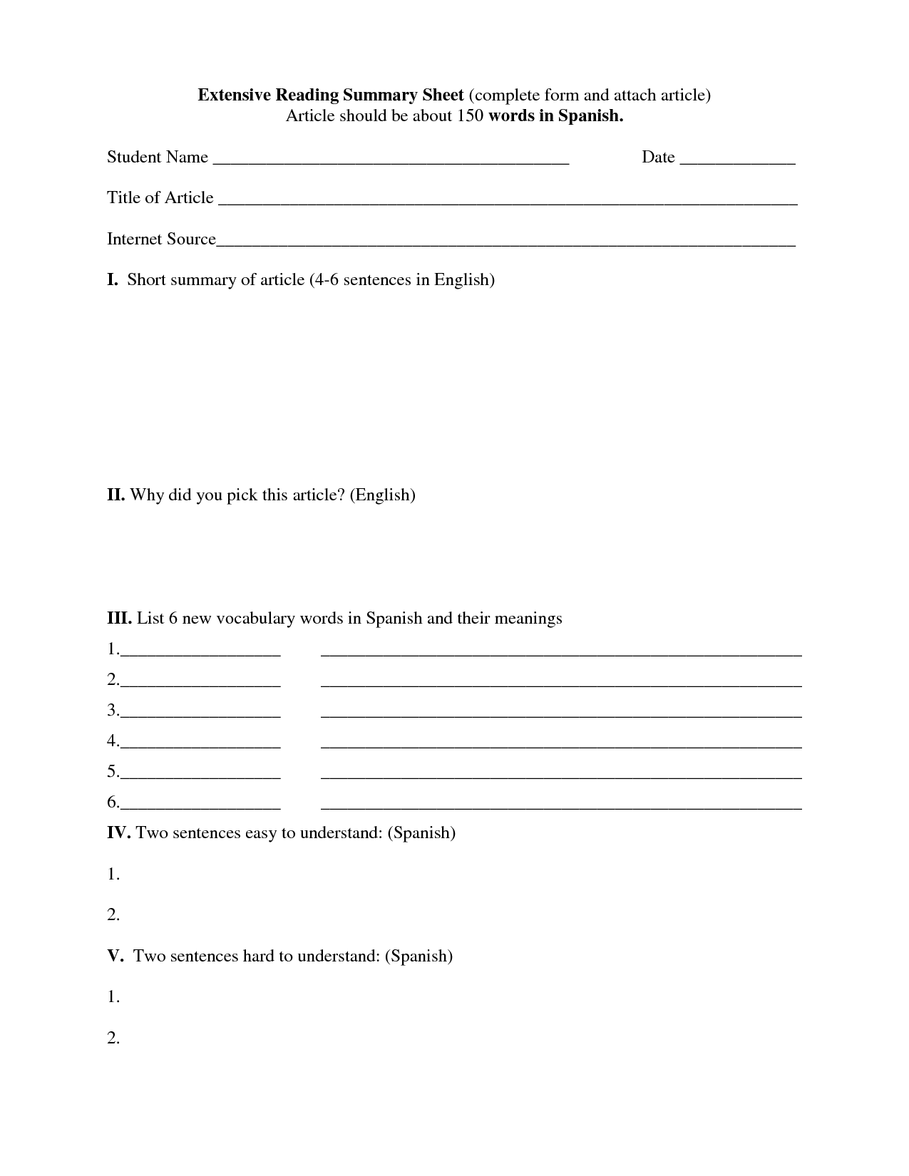 12 Best Images Of Reading Summary Worksheets Science, Article