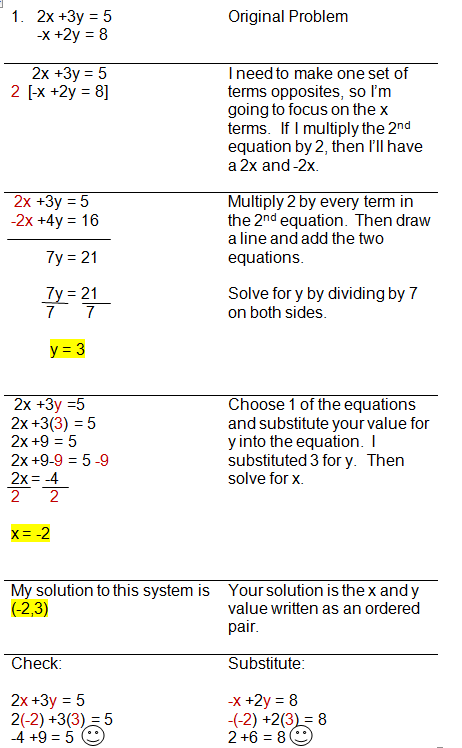 System Of Equations Worksheets With Answers