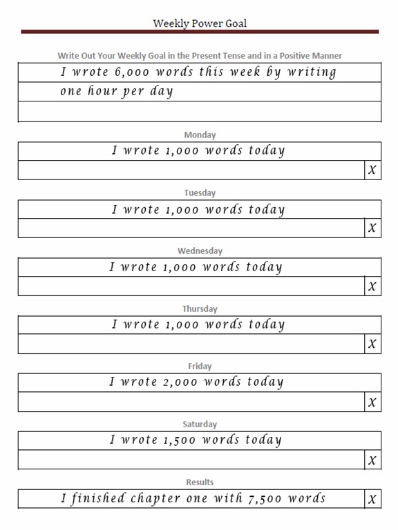 26 Images Of Weekly Personal Goals Template