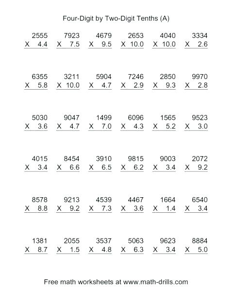 3 4 5 Multiplication Worksheets Facts Multiplying With 6 7 8 Math