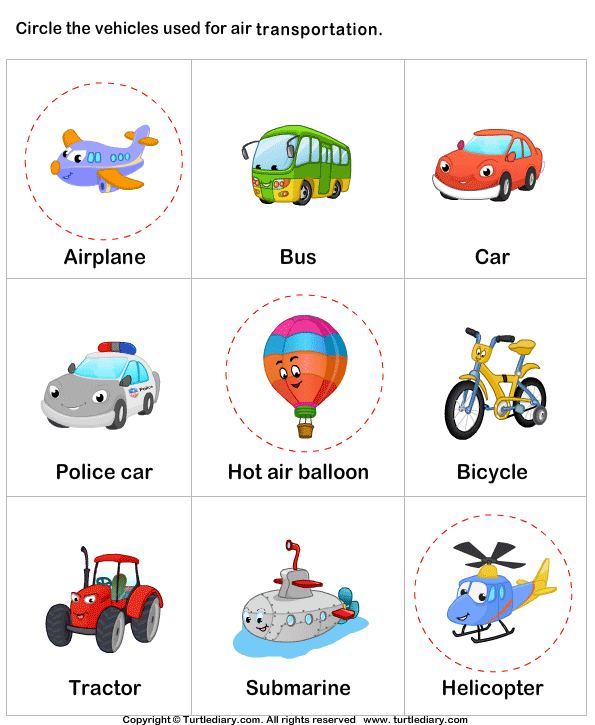 Air Transportation Worksheet