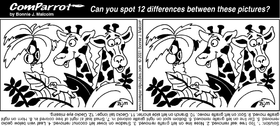 Brain Teasers  Get 12 Free 'spot The Difference' Puzzles