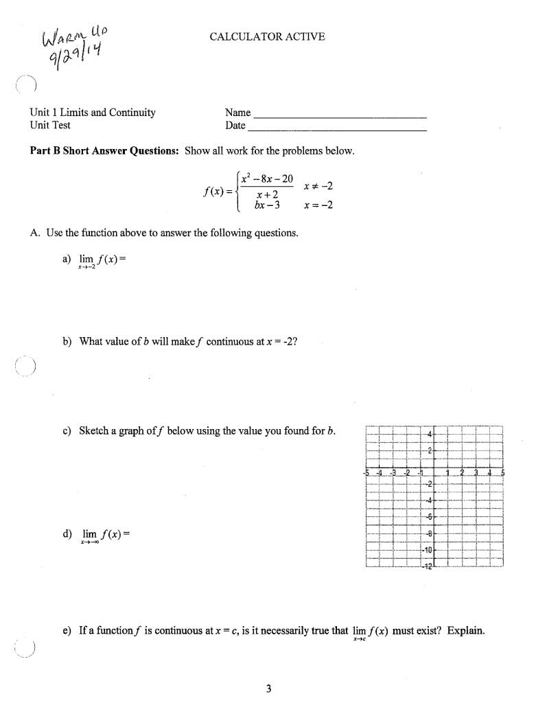 Calculus Worksheet On Optimization Answers 520529