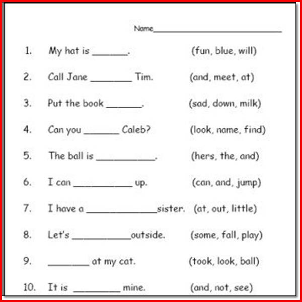 Collection Of Reading Worksheets For First Grade Free Printables