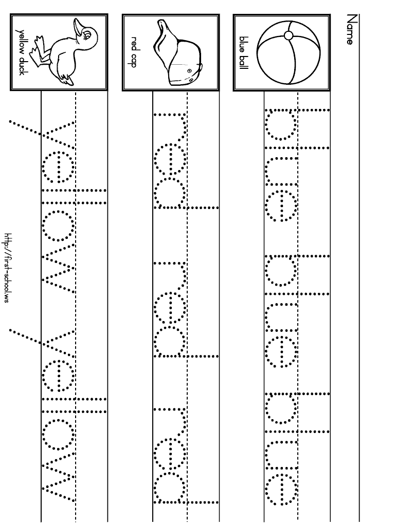 Coloring Words Worksheets For Kindergarten