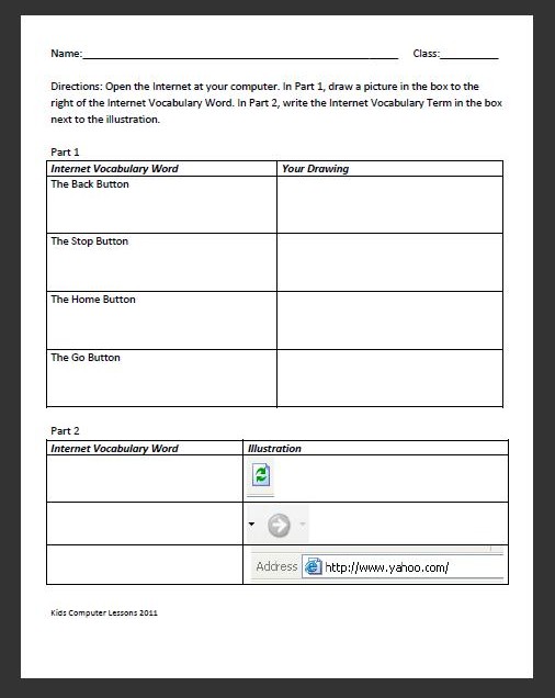 Computer Worksheets For Grade 3 Worksheets For All