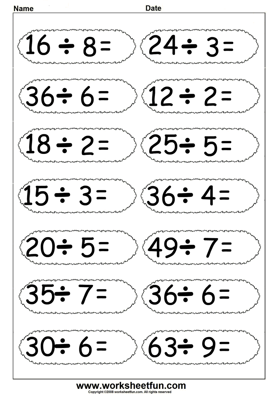 Division Worksheets Printable 4th Grade 510613