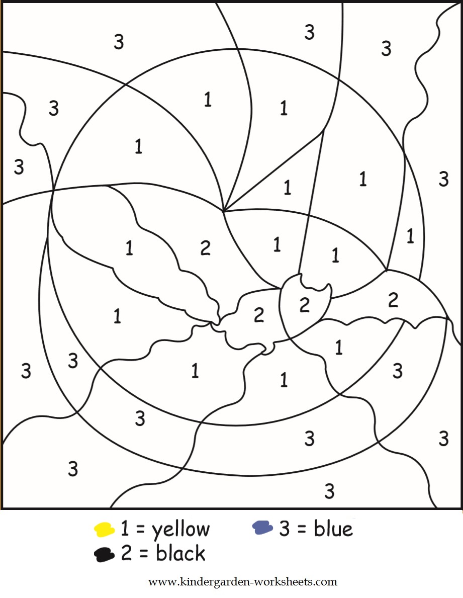 English Worksheets For Kindergarten Numbers  143716