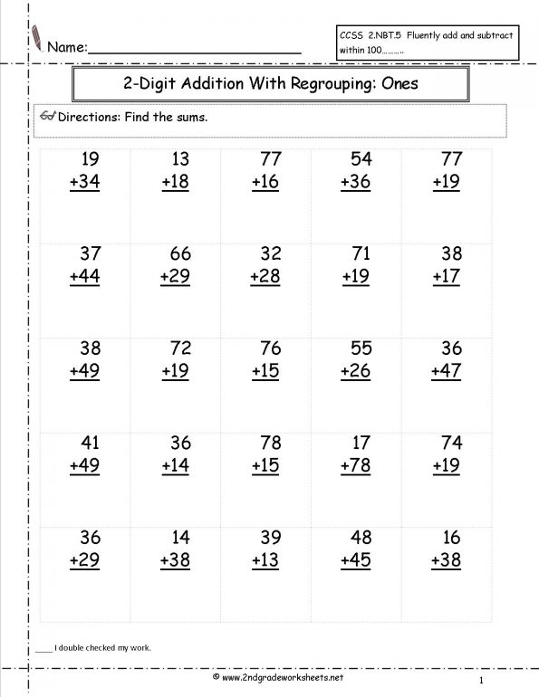 Free Math Subtraction Worksheets 2nd Grade