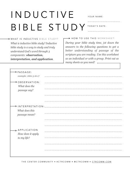 Free Printable Bible Studies