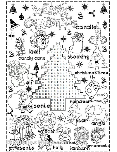 Free Printable Holiday Worksheets Christmas Worksheet Complete The ...