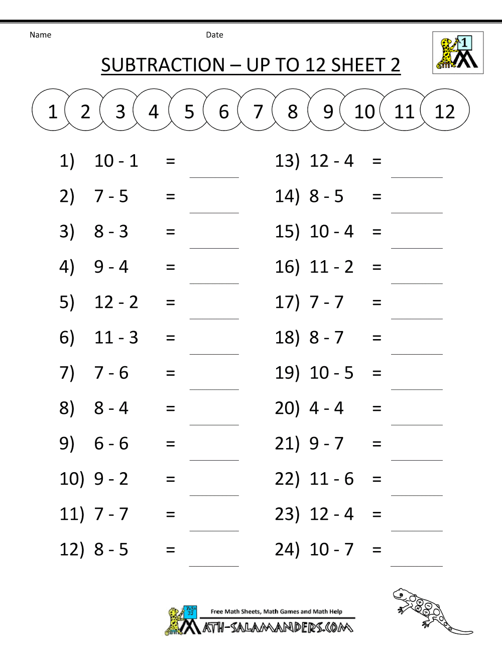 Free Printable Math Worksheets And Games 880300