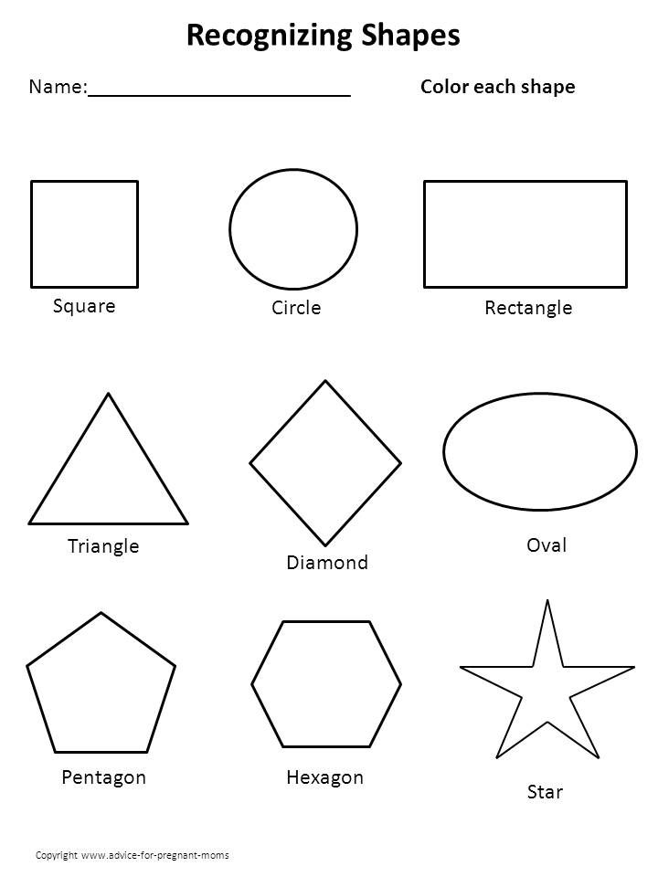 Free Printable Preschool Worksheets On Shapes  456562